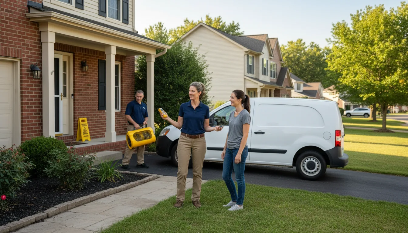 Residential water damage restoration in Raytown, MO